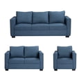 thumbnail image 1 of Sala 3-2-1 Gales ( Sofá, Love Seat, Sillón ) Azul Marino, 1 of 8
