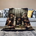 thumbnail image 2 of Autua Vintage Clothing Cigars Dramatic Lighting Warm Lightweight Blanket Soft Fleece Throw Blanket for All Seasons Bed Sofa Decor 60x80in, 2 of 6