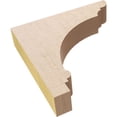 thumbnail image 6 of 2"W x 10"D x 10"H Thin Hughes Rough Cedar Woodgrain TimberThane Corbel, Primed Tan, 6 of 6