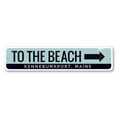 thumbnail image 2 of To the Beach Novelty Decor, Metal Wall Sign - 4x18 Inches, 2 of 4