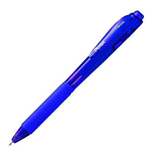 Pentel WOW! Retractable Ballpoint Pens, Medium Line, Violet Ink, Box of