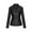Black, variant on IROINNID Women's Faux Leather Jacket Long Sleeve Notch Lapel Casual Biker Zipper Closure Jacket,Red