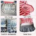 thumbnail image 4 of KDFJPTH Fruit Embroidered Pet Dog Dress Stripe Plaid Puppy Denim Hoodie Jacket Pet Rack Pet for Small Dogs Girl Pet for Small Dogs Boy Pet for Small Dogs Tutu Pet, 4 of 8