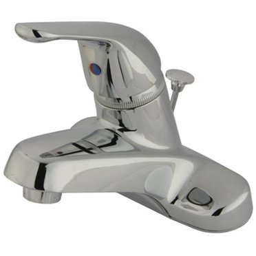 Kingston Brass KB541B Single Handle 4 in. Centerset Lavatory Faucet with Brass Pop-up