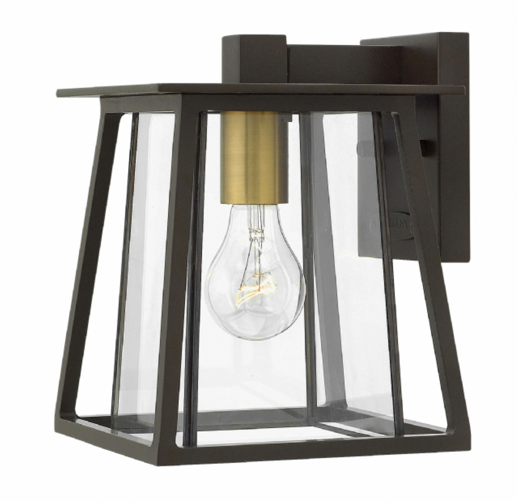 Hinkley Lighting 2106 Walker 1 Light 9 2 High Outdoor Wall Sconce With Clear Glass Shade