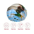 thumbnail image 3 of Yiaed Mallard Duck Swimming In A River Print Reusable Shower Cap & Bath Cap & Lined, Oversized Waterproof Shower Caps Designed for all Hair Lengths, 3 of 7