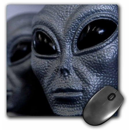 

3dRose Silver alien heads Roswell New Mexico - US32 JMR0110 - Julien McRoberts Mouse Pad 8 by 8 inches