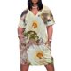 thumbnail image 1 of Vestido holgado con bolsillos y flor de peonía blanca en jarrón morado, vestidos de verano para mujer 2025, vestidos para mujer 2025, vestidos largos, 1 of 7