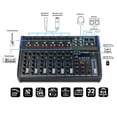 thumbnail image 3 of Mezcladora Mixer De 10 Ch 99 Efectos Bluetooth Usb- Steelpro, 3 of 5