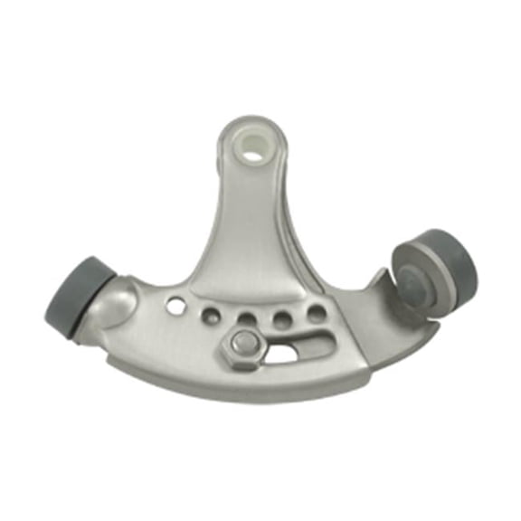 Adjustable Hinge Mounted Pin Stop, Satin Nickel - Solid