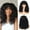 black,Free Size, variant on SUMDUINO Curly Wig Big Curly Wigs For Black Women 23 Inch Long Curly Wig With Bangs Synthetic Hair Replacement Wigs,Wigs Natural
