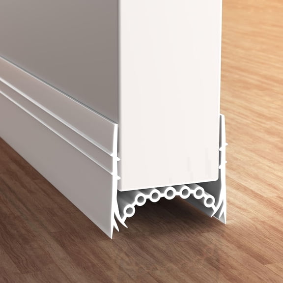 Insert-Type Door Draft Stopper, Upgraded Soundproofing Weather Stripping, Under Door Draft Blocker by SUNMON (3.3ft White)