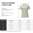 thumbnail image 5 of Naloa Daisies Flowers Print T-Shirts Short Sleeve V Neck Tees for Women Fashion Tops Trendy Lightweight Soft Casual Summer Outfits Clothes, 5 of 5