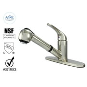 WMF-8348ZM-BN - Hybrid Metal Deck Kitchen Sink Faucet with Pull out sprayer, Single Handle, Ceramic Cartridge BN