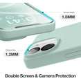 thumbnail image 3 of Silicone Case Designed for Apple iPhone 11 Liquid Silicone Case, 3 in 1 Bundle Phone Case with Clear Tempered Glass and Camera Lens Shockproof Case for Apple iPhone 11,Teal, 3 of 7