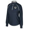thumbnail image 2 of Women's Colosseum Navy Georgia Tech Yellow Jackets Bikram Raglan Quarter-Zip Top, 2 of 3