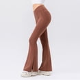 thumbnail image 3 of High Waist Strap Yoga Pants For Women Breathable Flared Leggings Lift Fitness Trousers Comfortable Workout Long Pants Yoga Pants for Women Tall with Pocket plus Size Yoga Pants for Women 3x-4x Women's, 3 of 5