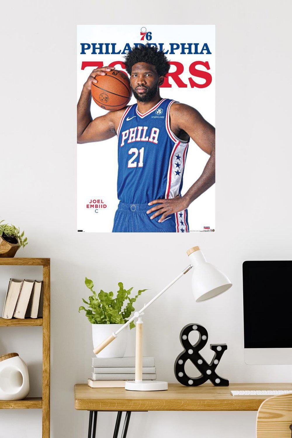 NBA Philadelphia 76ers - Joel Embiid Feature Series 23 Wall Poster, 22.375" x 34"