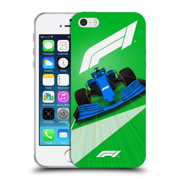 Head Case Designs Officially Licensed Formula 1 F1 Cars Front Blue Soft Gel Case Compatible with Apple iPhone 5 / 5s / iPhone SE 2016