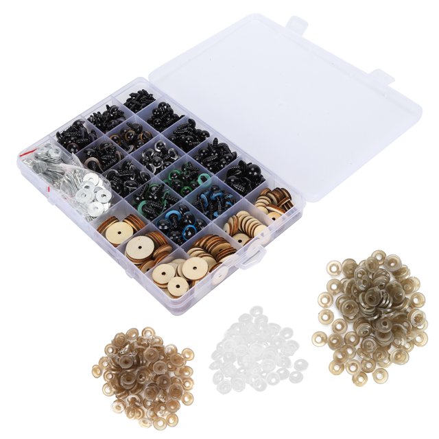 Ojos de plástico Material plástico Materiales de acero inoxidable Muñeco de peluche Ojos de plástico Práctico para títeres de peluche para suministros de osos de peluche