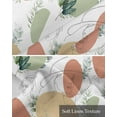 thumbnail image 6 of Boho Eucalyptus Linen Curtain Valance for Bedroom/Bathroom/Kitchen/Office/Living/Dining Room Windows,Green Tropical Leaves Aesthetic White Rod Pocket Topper Drapes Decorative Cafe Drapery Panel 42x18, 6 of 6