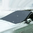 thumbnail image 3 of Yuanmiaoke Car Windshield Protector Car Window Snow Cover Waterproof Windscreen UV Frost Leaves Protector for Car Truck Vehicle, 3 of 10