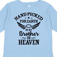 thumbnail image 4 of Inktastic Handpicked for Earth By My Brother in Heaven Angel Wings Boys or Girls Long Sleeve Toddler T-Shirt, 4 of 5