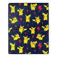 thumbnail image 2 of Pokémon Lightning Zap 40"x50" Throw with Hugger, 2 of 5