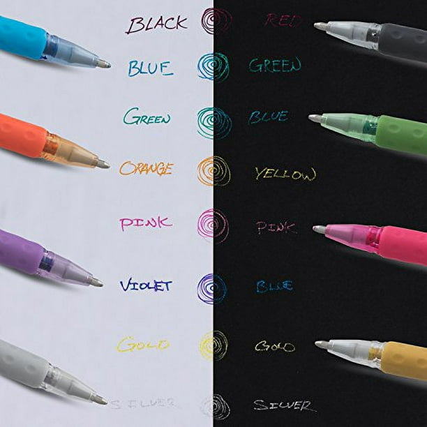 Pentel K91dd Sparkle Pop Metallic Gel Pen 1.0mm Green / Blue Ink
