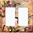 thumbnail image 6 of Metal Light Switch Plate Cover Antique Floral Butterfly Stamp Damask FLW095, 6 of 13