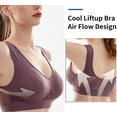 thumbnail image 4 of Breathable Cool Liftup Air Bra,Full Support Women's Sports Bras Large Size No Underwire Comfy Bras for Women S-7XL, 4 of 7