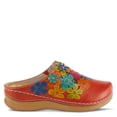 thumbnail image 5 of L’Artiste AUGI Hand-Painted Floral Leather Clog Wedge, 5 of 7