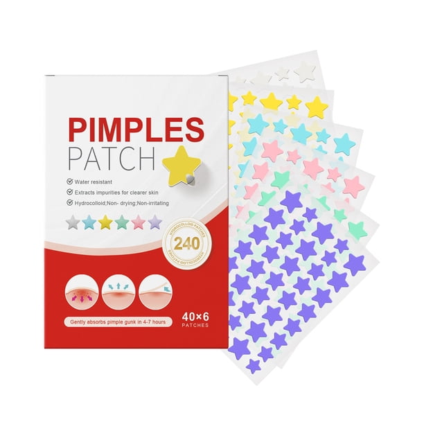 Buy 2 Save 10% Pimple Patches - Hydrocolloid Acne Patches, Heart-Shaped, Water Resistant, 240 Patches