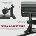 thumbnail image 6 of Sissy Squat Machine for Home Gym - Adjustable Glute & Quad Workout Station with Foam Rollers (Black), 6 of 10
