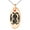 Rose, variant on Stainless Steel Ancient Tribal Unity Rune Engraved Small Oval Charm Pendant Necklace
