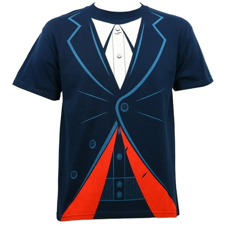Doctor Who Men's 12th Doctor Outfit T-Shirt Navy