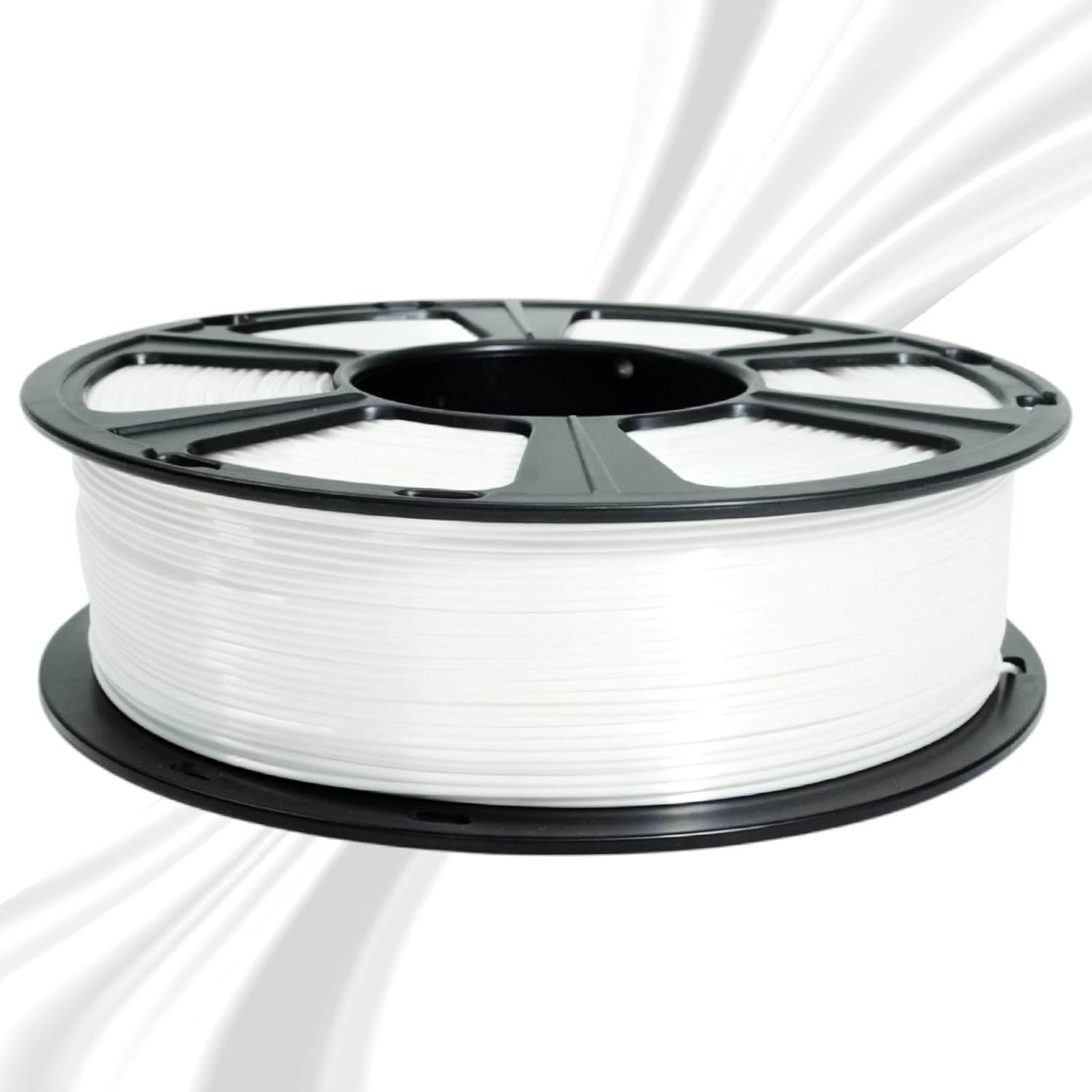 3D Printer Filament, Silk White Pla Filament, 1Kg(2.2lbs) Spool, 1.75mm Dimension Accuracy +/- 0.03mm, 3D Printing Filament