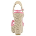 thumbnail image 4 of Journee Womens Yara Buckle Espadrille Wedge Sandals, 4 of 10