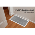 thumbnail image 2 of Achtek Air Return 12"x30" (Overall Size 14"x32") | Cast Aluminum Air Grille | HVAC Duct Cover for Home Ventilation, 2 of 10