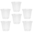 thumbnail image 3 of 6Pcs Clear Orchid Pots with Drainage Plastic Flower Planting Pots Breathable Design, 3 of 4