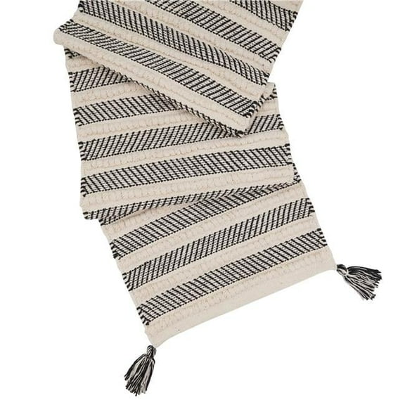Saro Lifestyle Stripe Design Table Runner