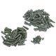 thumbnail image 2 of Juego de 50 accesorios europeos para equipo de pesca, Clips de seguridad para carpa, cono de cola, Color verde hierba, 2 of 8