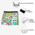 thumbnail image 6 of Fotbe Funny Dinosaurs on Stripes Men’s Total Support Pouch Boxer Briefs, X-Temp Cooling, Moisture-Wicking Underwear, Regular, Long-leg and Trunk-X-Large, 6 of 9