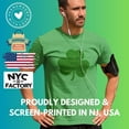 thumbnail image 2 of NYC FACTORY Men's Shamrock Tee Distressed, Green/Green,2XL, 2 of 3