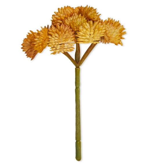 Mainstays Artificial Succulent Pick 3.75 inch x 5 inch Yellow Sedum