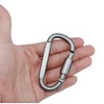 thumbnail image 1 of Juego de 6 mosquetones de bloqueo de aluminio con anillo en D ligero pero fuerte Banban, 1 of 2