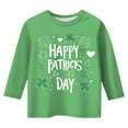 thumbnail image 4 of Shadoumai St Patrick Day Shirt Girls Boys Casual Short Sleeve Funny Irish Tops Breathable Soft Kids' Summer Clothing, 4 of 4