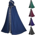 thumbnail image 1 of Hooded Cloak Medieval Renaissance 5-color Cloak Halloween Cosplay Costumes Film And Television Cos Costumes Jb5-2, 1 of 1