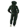thumbnail image 3 of Combinaison à Capuche pour Femmes, Pantalon Long de Noël, Combinaison de Pyjama à Manches Longues, Manteau de Maison, 3 of 3