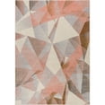 thumbnail image 3 of Well Woven  Modern Geometric Tranquil Pink Area Rug - 3'3" x 4'7", 3 of 5